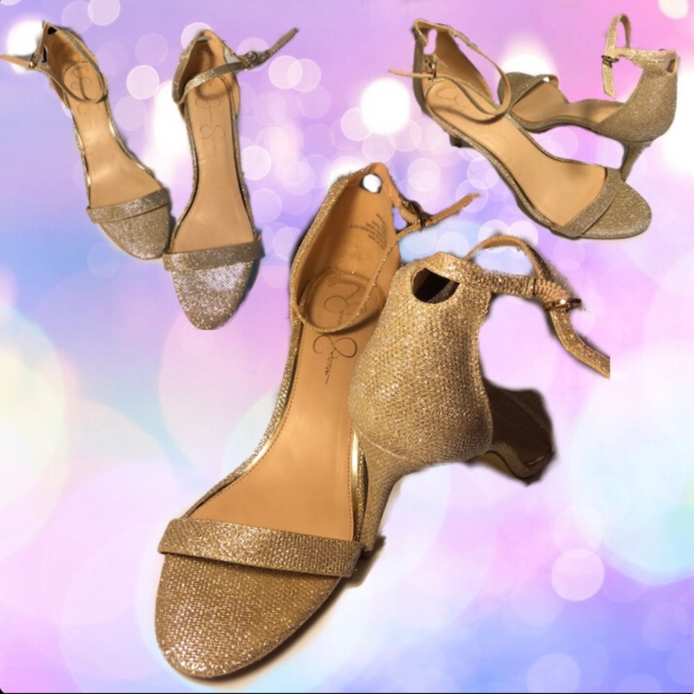 Gold Sparkly Pumps
